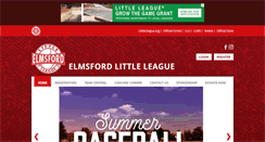 Desktop Screenshot of elmsfordlittleleague.org