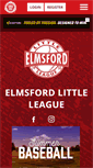 Mobile Screenshot of elmsfordlittleleague.org