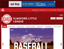 Tablet Screenshot of elmsfordlittleleague.org